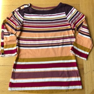 Pilcro for Anthropologie 3/4 sleeve top
